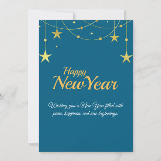 Happy New Year Card | Modern Minimal Design