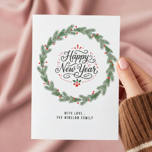 Happy New Year Card – Personalized Name or Family