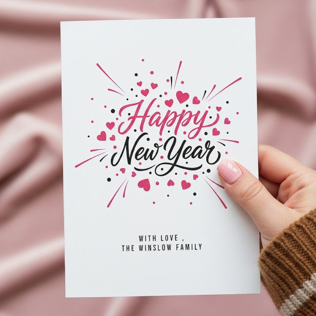 Happy New Year Card – Personalized Name or Family (Creator Uploaded)