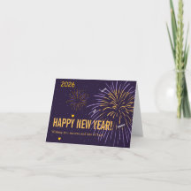 Happy New Year Card - Wishing Success and Love