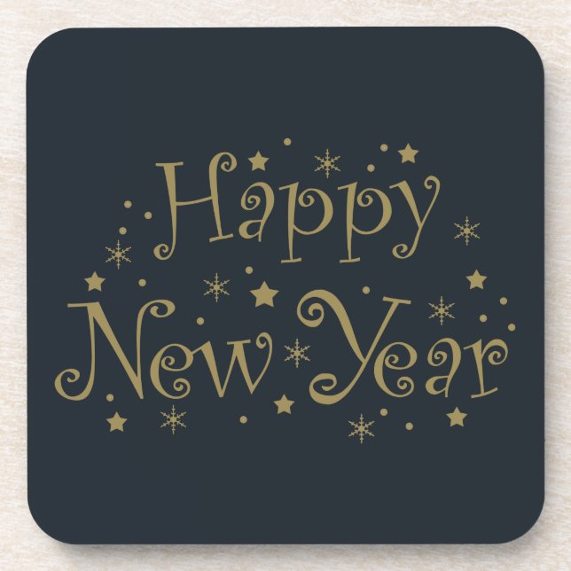 happy new year celebrate event coaster (Front)