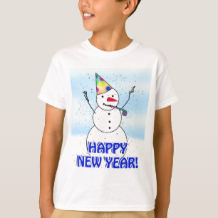 HAPPY NEW YEAR! Celebrating Snowman T-Shirt