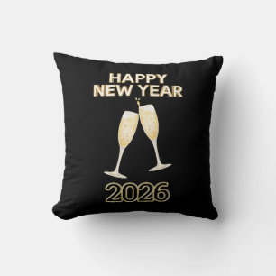Happy New Year Celebration Design – Festive Party Cushion