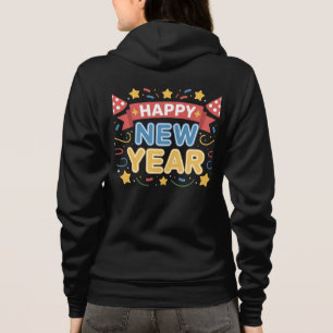 Happy New Year Celebration Design Hoodie
