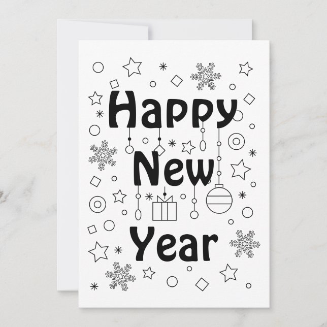 Happy New Year celebration Invitation (Front)