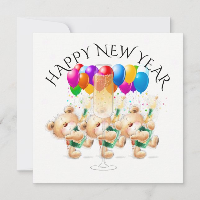 Happy New Year / Celebration Invitation (Front)