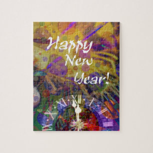 Happy New Year celebration. Jigsaw Puzzle