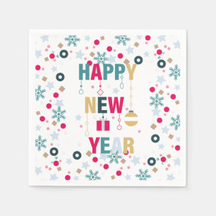 Happy New Year celebration Napkin