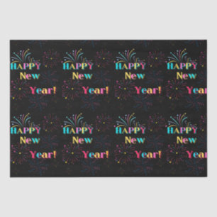 Happy New Year Celebration Tissue Paper