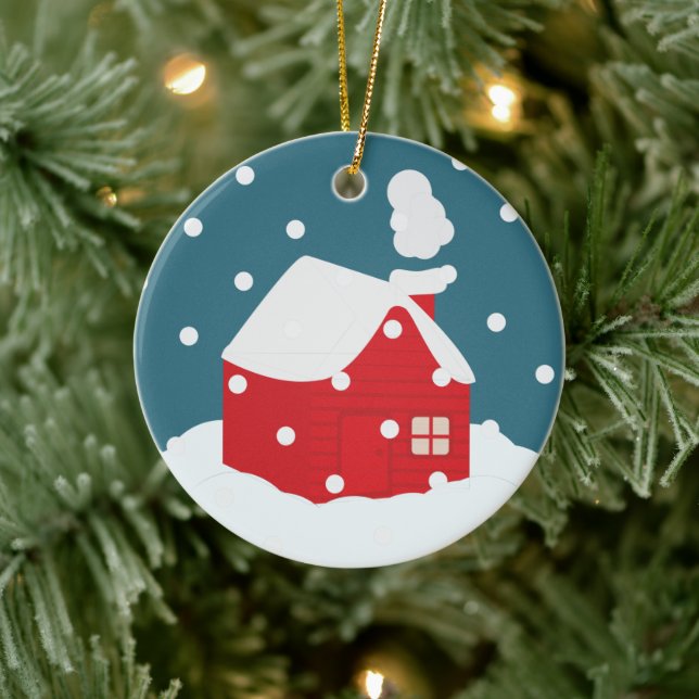 Happy New Year Ceramic Tree Decoration (Tree)