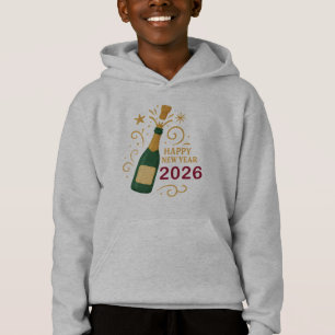 Happy New Year  Champagne Kids’ Pullover Hoodie