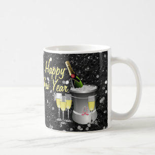 Happy New Year Chilled Champagne Coffee Mug