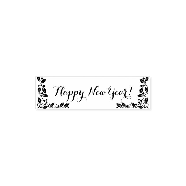 Happy New Year classic Self-inking Stamp (Design)