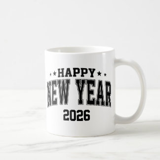 Happy New Year College Letter Style Coffee Mug