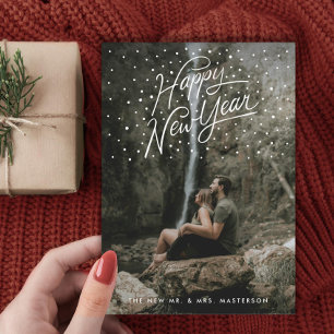 Happy New Year Confetti Holiday Card