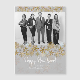 Happy New Year Corporate Business Magnetic Cards