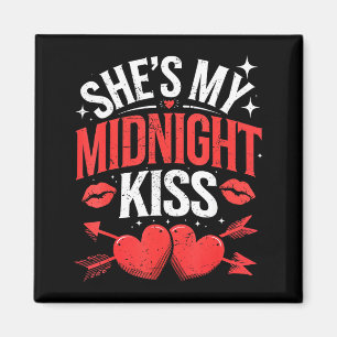 Happy New Year Couples She's My Midnight Kiss Vale Magnet