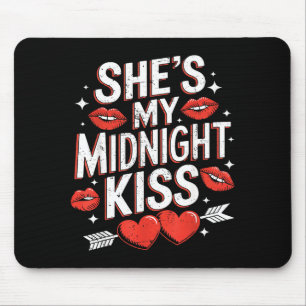 Happy New Year Couples She's My Midnight Kiss Vale Mouse Mat