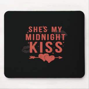 Happy New Year Couples She's My Midnight Kiss Vale Mouse Mat