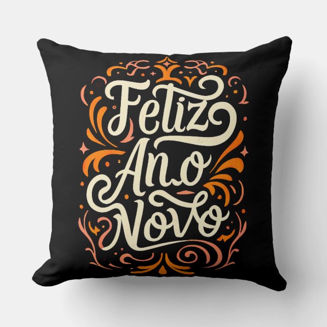 Happy New Year Cushion (Front)