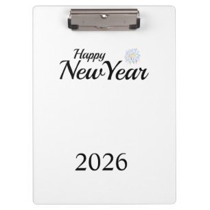 Happy New Year Custom Present Clipboard