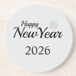 Happy New Year Custom Present Coaster