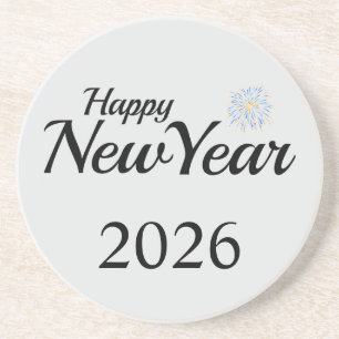 Happy New Year Custom Present Coaster