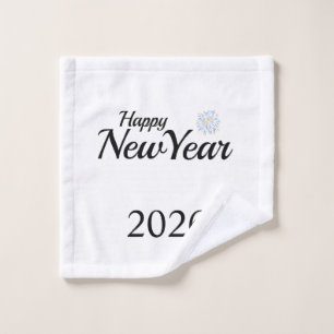 Happy New Year Custom Present Wash Cloth