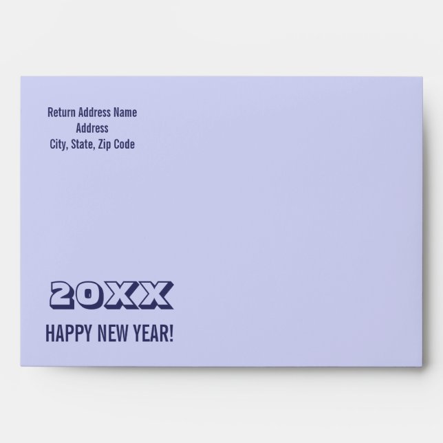 Happy New Year. Custom Year Envelopes (Front)