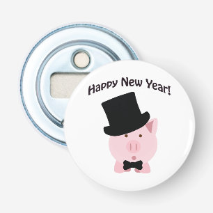 Happy New Year! Dapper Pig Bottle Opener