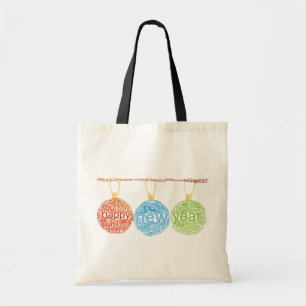 Happy New Year Decorations Tote Bag