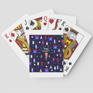 happy new year donald trump playing cards