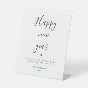 Happy New Year Elegant Welcome Minimalist Sign