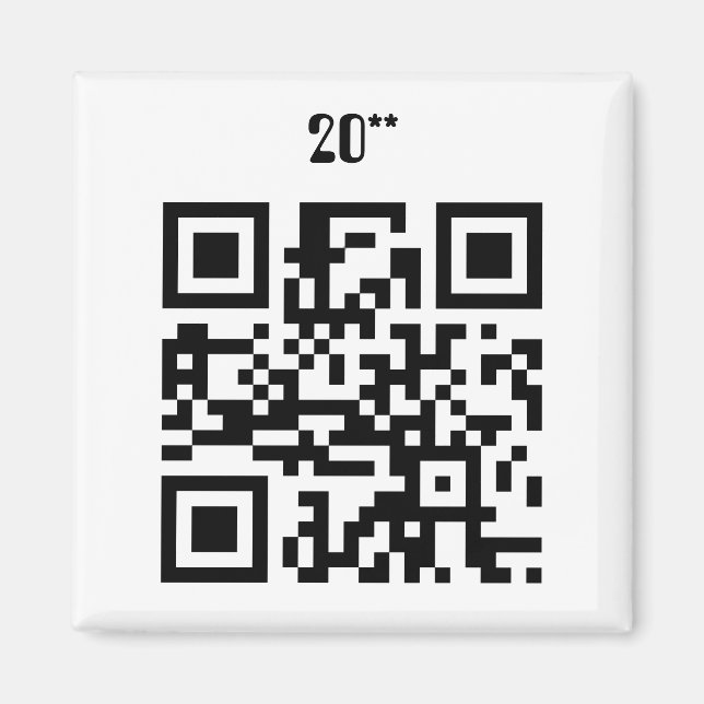 Happy New Year - English Magnet (Front)