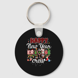 Happy New Year Er Nurse Crew Christmas Lovely Funn Key Ring