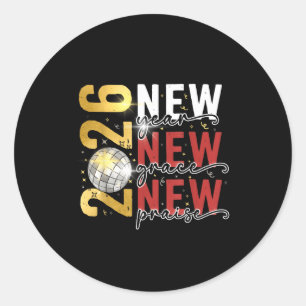 Happy New Year Eve 2026 New Year Party Hello 2026  Classic Round Sticker