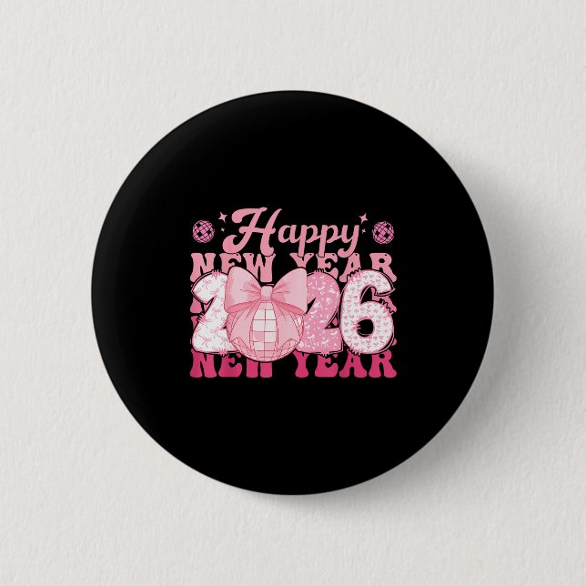 Happy New Year Eve 2026 Party Family Matching Men  6 Cm Round Badge (Front)