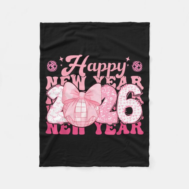 Happy New Year Eve 2026 Party Family Matching Men  Fleece Blanket (Front)