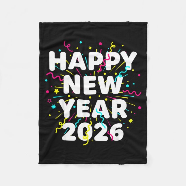 Happy New Year Eve Party 2026 Nye Family Matching  Fleece Blanket (Front)