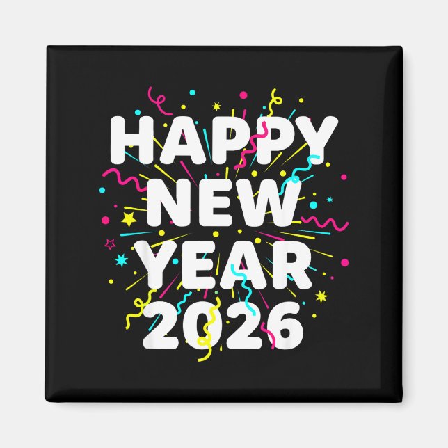 Happy New Year Eve Party 2026 Nye Family Matching  Magnet (Front)