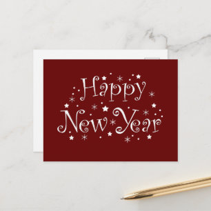 Happy New year event celebrate Holiday Postcard