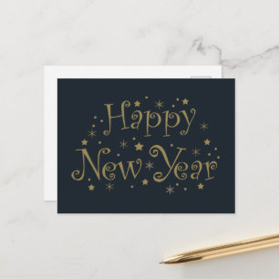 Happy New year event celebrate Holiday Postcard