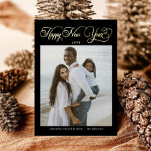 Happy New Year Family 4 Photo Collage