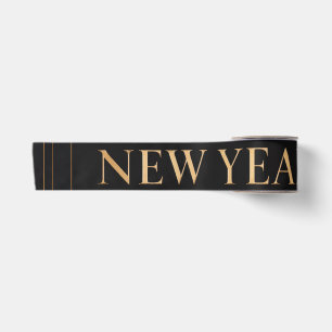 Happy New Year Family holiday Greeting Satin Ribbon