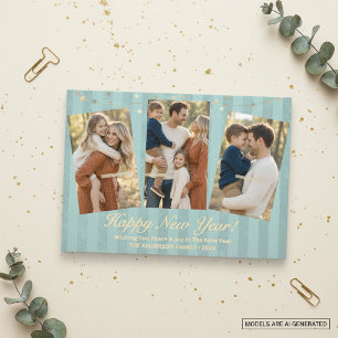 Happy New Year Family Photo Holiday Card