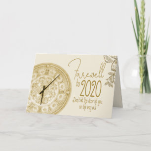Happy New Year Farewell to 2020 Holiday Card