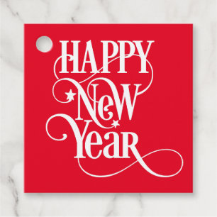 Happy New Year Favour Tags