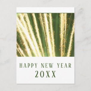 Happy NEW YEAR Festive Firework Holiday Postcard