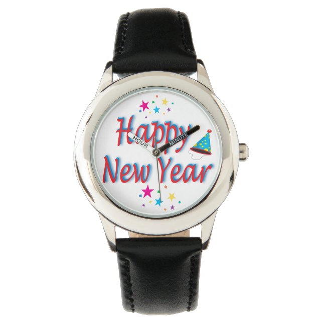 Happy New Year Festive Party colourful Epic  Watch (Front)