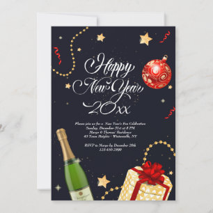 Happy New Year Festivities Invitation